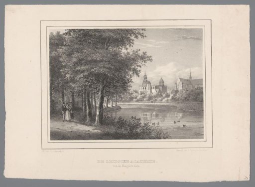 View of the University of Leiden from the Witte Singel