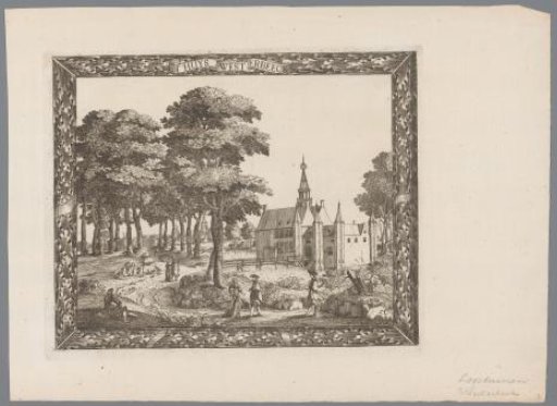View of Westerbeek Castle near The Hague