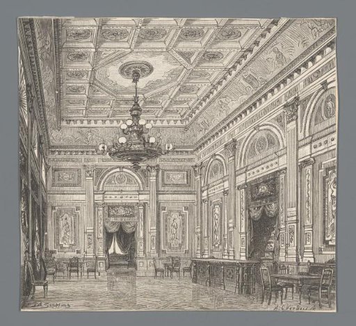 Interior of a ballroom or foyer