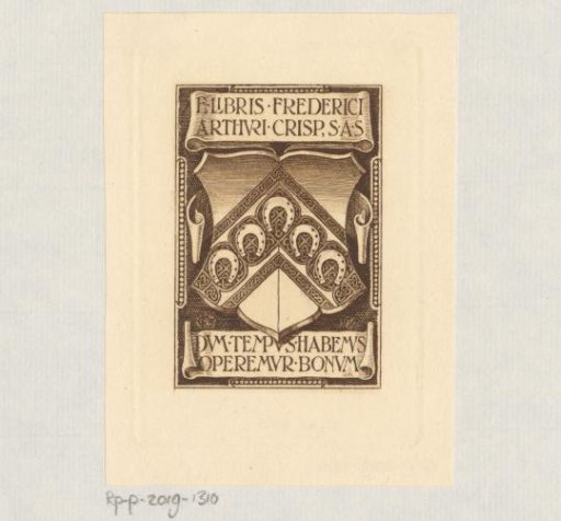 Ex libris of Frederici Arthuri Crisp, S.A.S.