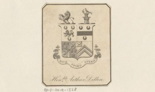 Ex Libris of Hon. Arthur Dillon