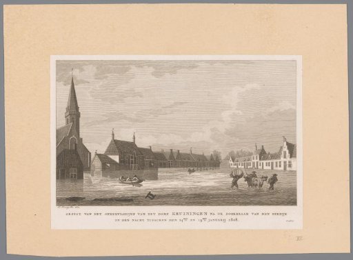 Flooding at Kruiningen, 1808