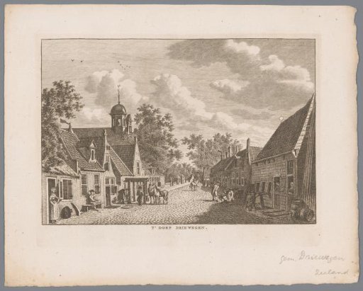 View of the village of Driewegen