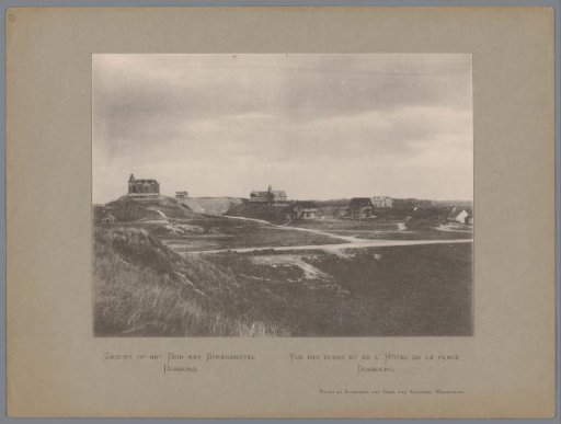 View of the dunes and the Strandhotel in Domburg