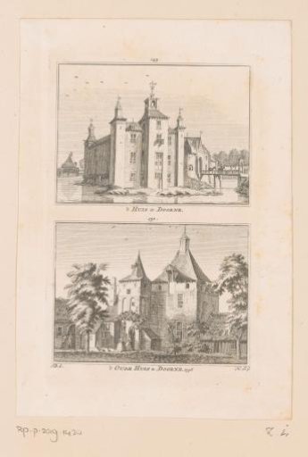 Views of the Groot Kasteel and Klein Kasteel in Deurne
