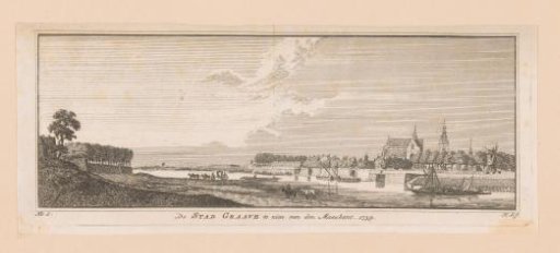 View of Grave, seen from the Maas