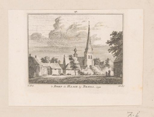 View of the village of Princenhage near Breda