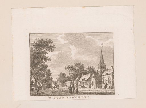 View of the village of Sprundel near Rucphen
