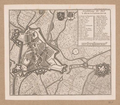 Map of 's-Hertogenbosch