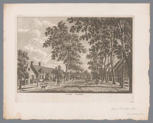 View of the Village of Waarde in Zeeland