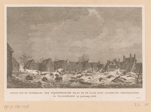 Breach of the Wijnbergse Kade in Flushing, 1808