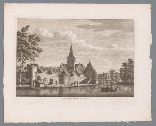 View of Vianen with the Land Gate