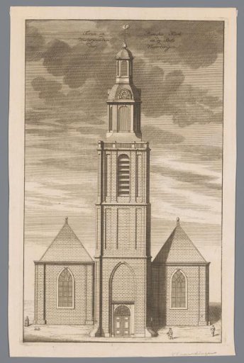 View of the parish church in Vlaardingen