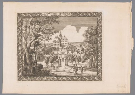 View of Huis te Werve in Voorburg