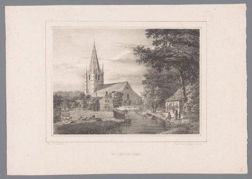 View of the church in Voorschoten