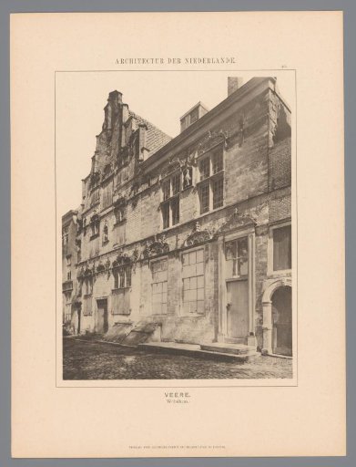 View of the facade of a building at Kaai 25 in Veere