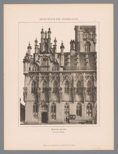 Detail of the Town Hall in Middelburg
