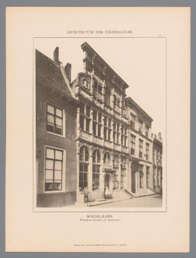 View of the house De Steenrotse in Middelburg