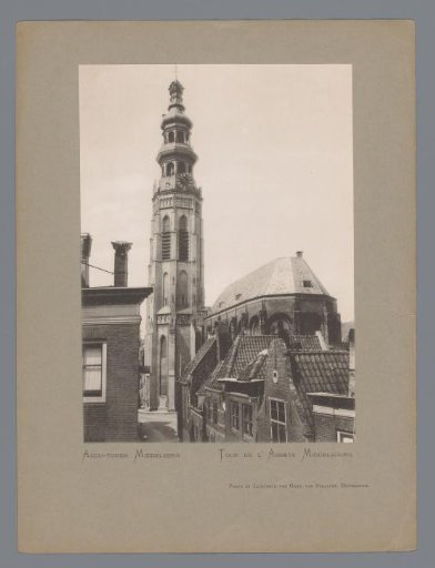 View of the abbey tower in Middelburg