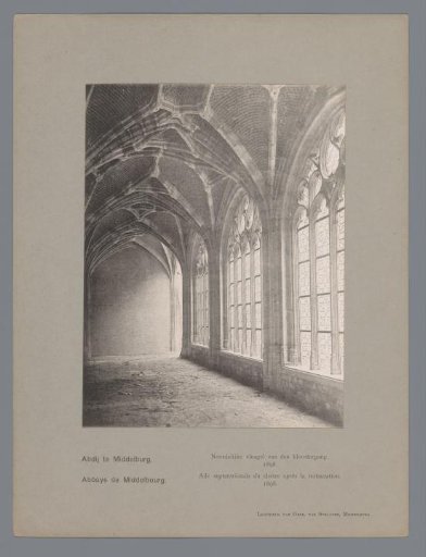 Northern wing of the cloister of the Abbey in Middelburg