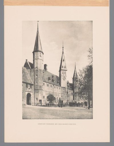 View of the abbey square in Middelburg