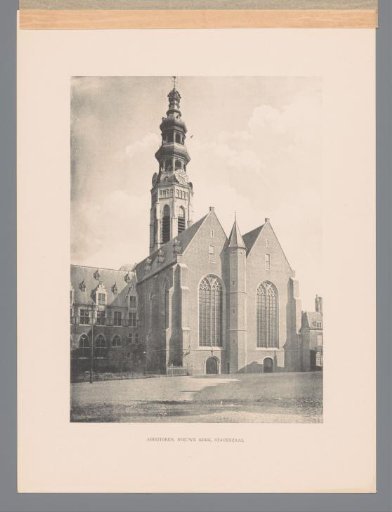 View of the abbey tower in Middelburg