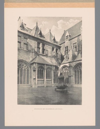 View of the Munt square of the abbey in Middelburg