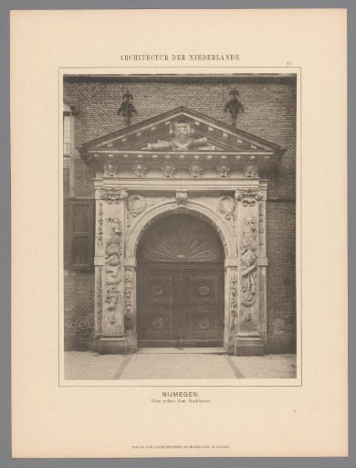 View of a Gate of the Town Hall in Nijmegen
