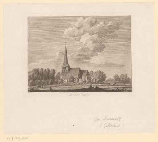 Village Scene in Balgoij in Gelderland