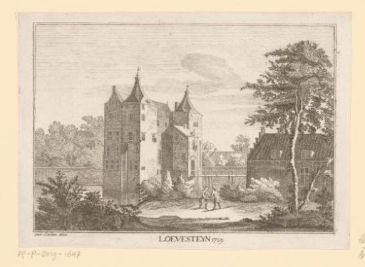 View of Loevestein Castle, 1759