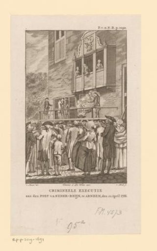 Burning of the Post van de Neder-Rhijn on the Scaffold in Front of the Town Hall in Arnhem on 22 April 1786