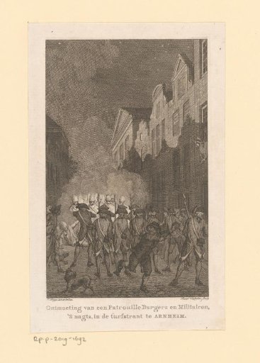 Confrontation Between a Civilian Patrol and a Military Patrol in Arnhem, 1784