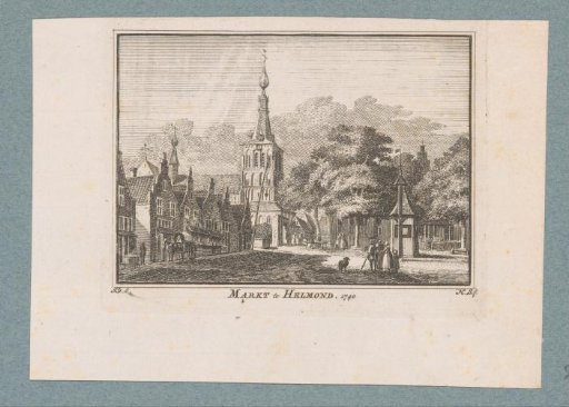 View of the market in Helmond