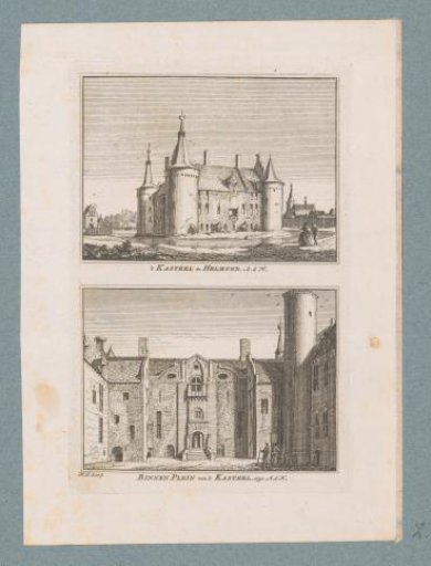 Views of the exterior and inner courtyard of Helmond Castle