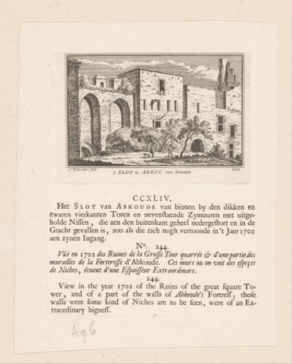 View of the courtyard of Abcoude Castle