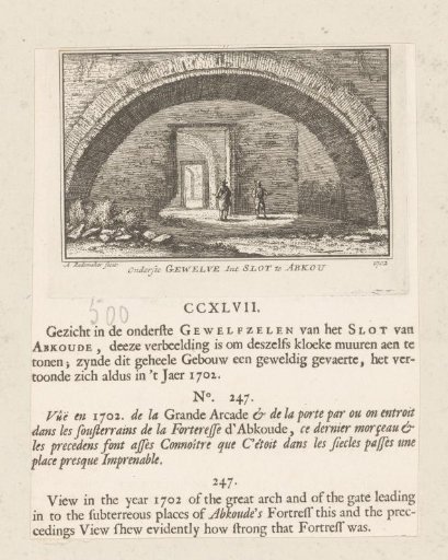 View of an arch in Abcoude Castle