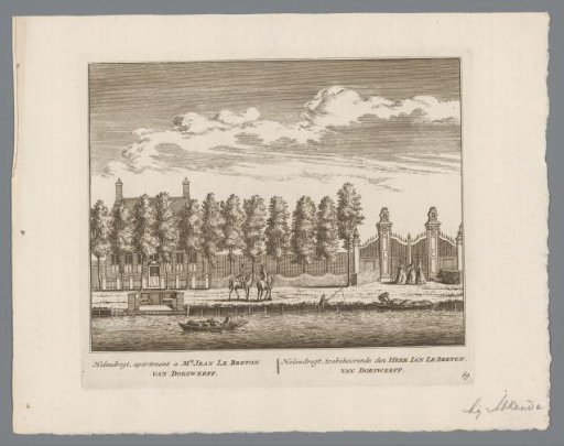 View of the country estate Holendrecht in Abcoude