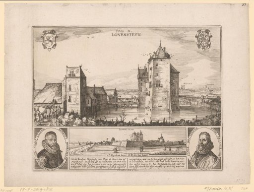 Loevestein Castle where Rombout Hogerbeets and Hugo de Groot were Imprisoned, 1619