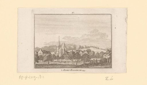 Village view in Ellecom, 1743