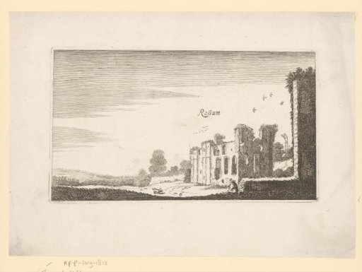 View of the ruins of Rossum Castle