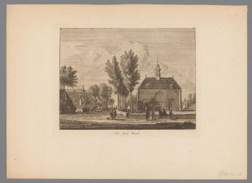 Village view in Wamel in Gelderland