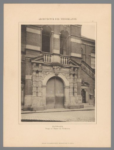 View of the stairs leading to the Wijnhuistoren in Zutphen