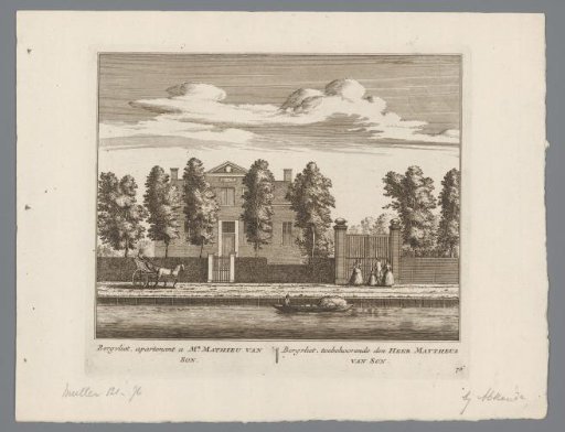 View of the country estate Bergvliet, in Abcoude
