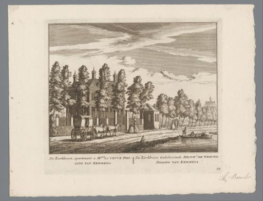 View of the country estate De Kerkkroon, near Baambrugge