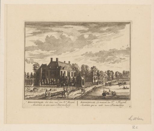 View of the Country Estate Roosendaal, in Zuilen near Utrecht