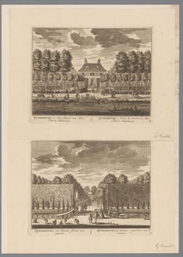 View of the Garden of the Estate Queekhoven in Breukelen