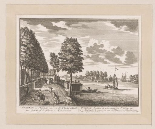 Farmstead Overdam on the Vecht with the Water Bank at Hinterdam