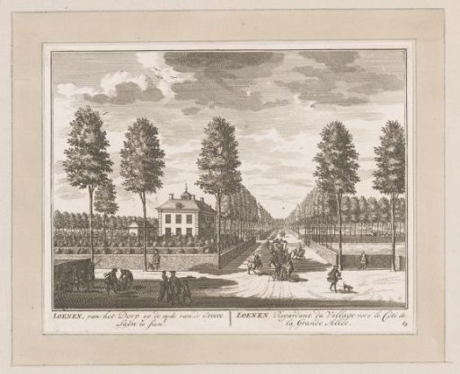 View of Loenen with the main avenue