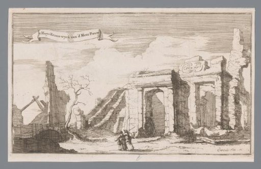 Kroon-wyck House of Mr. Pauw, destroyed by the French in 1672