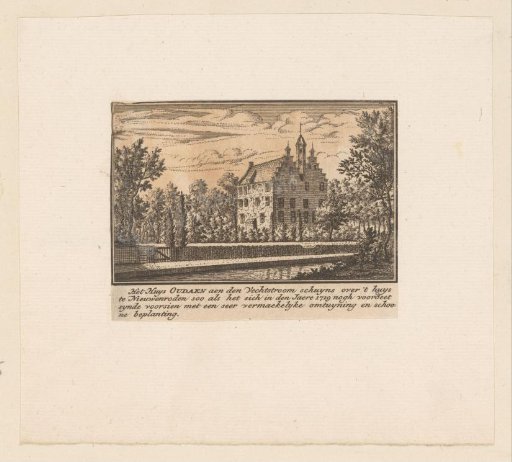 View of the Knightly Estate Oudaan on the Vecht in Breukelen